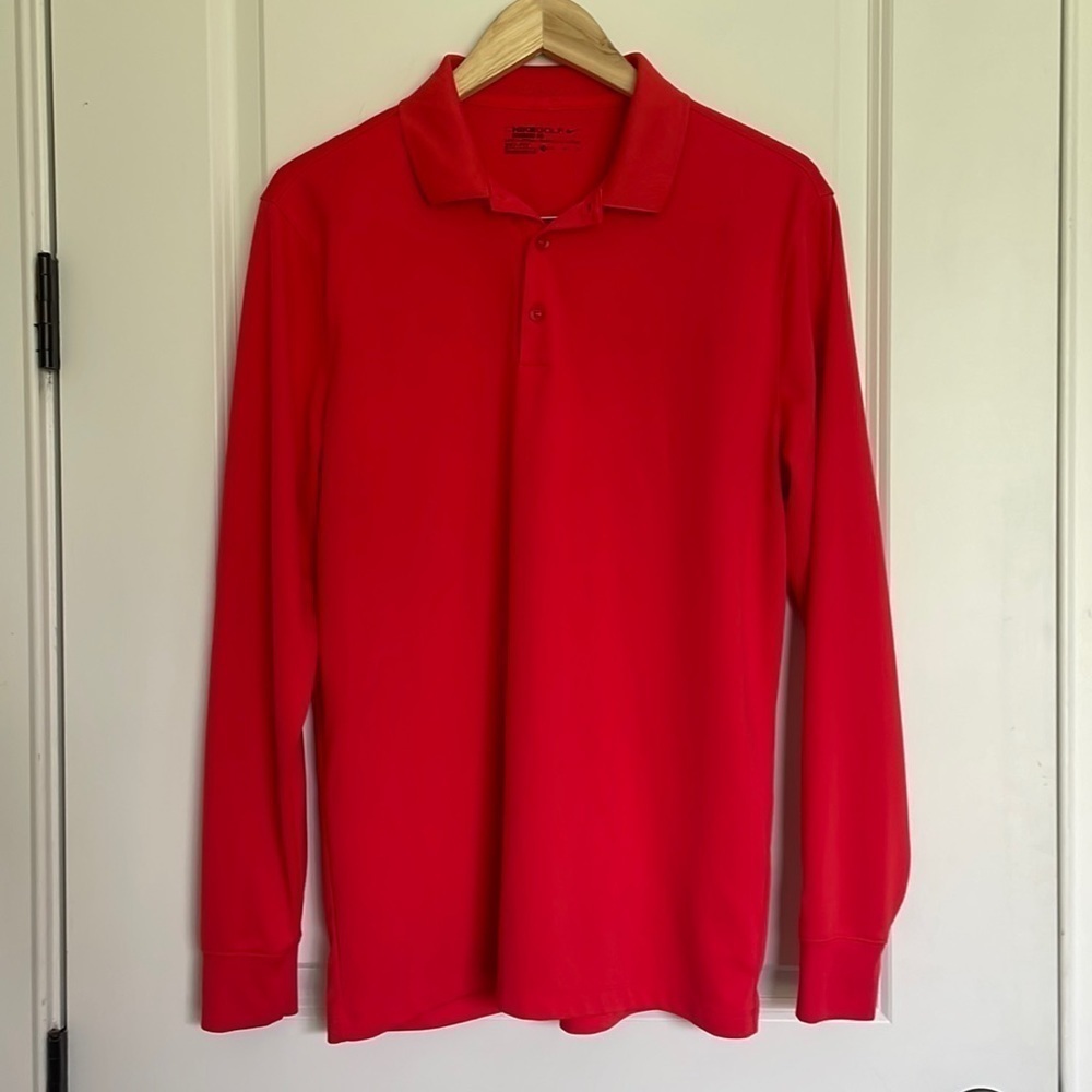 Nike Golf Men’s Long Sleeve Shirt Coral M